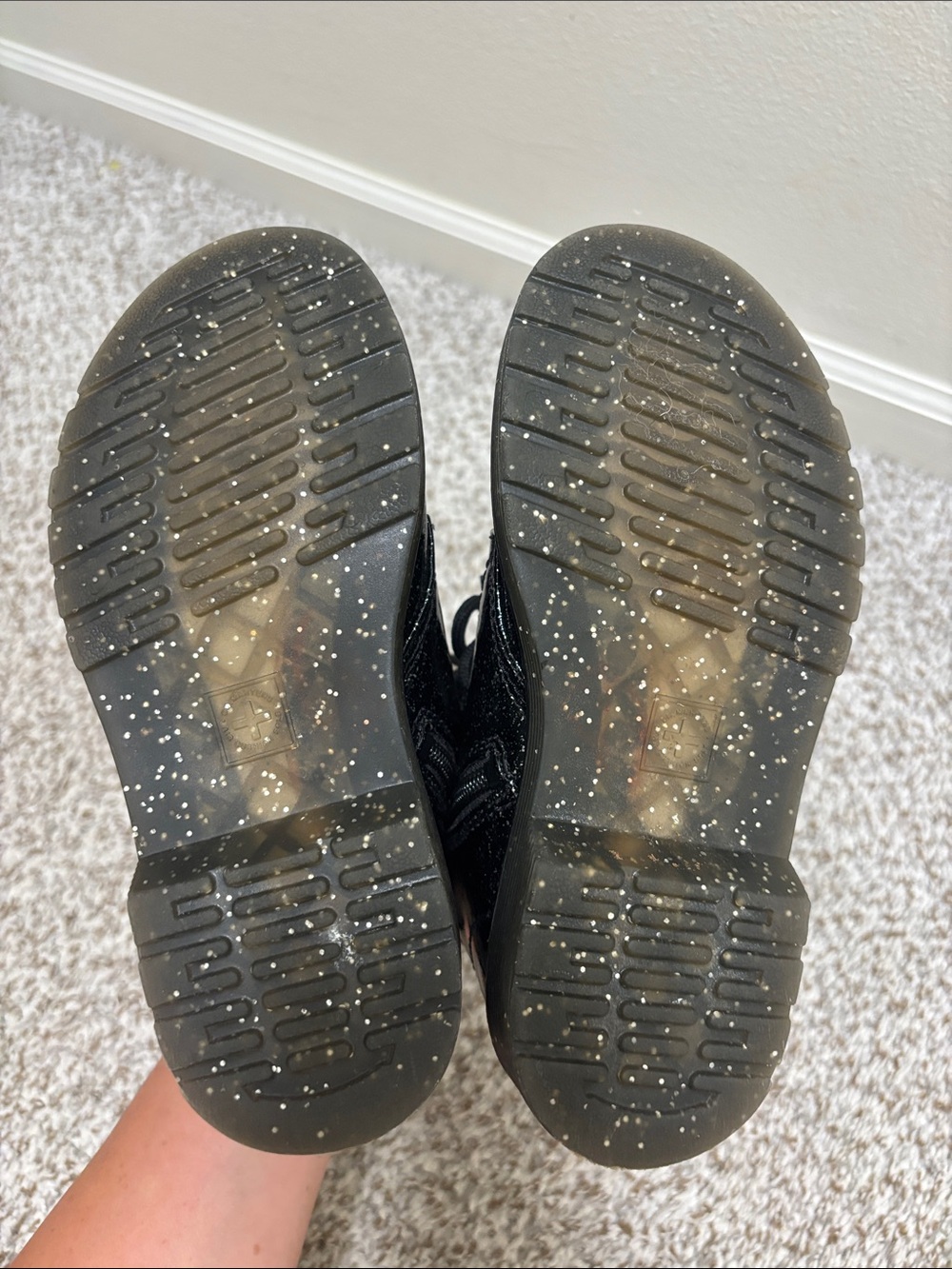 Dr. Martens black glitter boots 13 - Picture 6 of 9